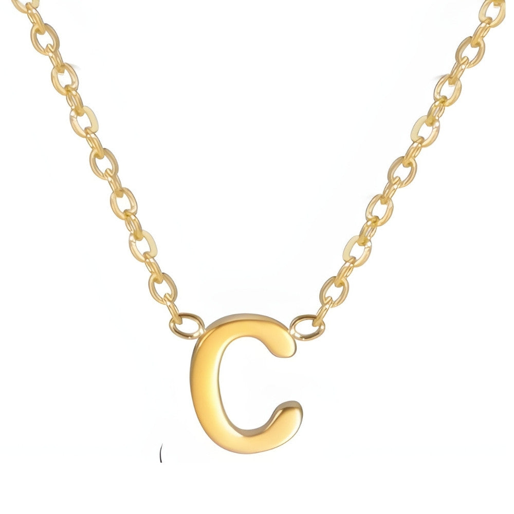 Chic Love Letter Gold Initial Necklace